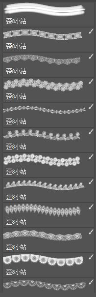 Photoshop 64款花边蕾丝笔刷中文版 – 为设计增添精致细节