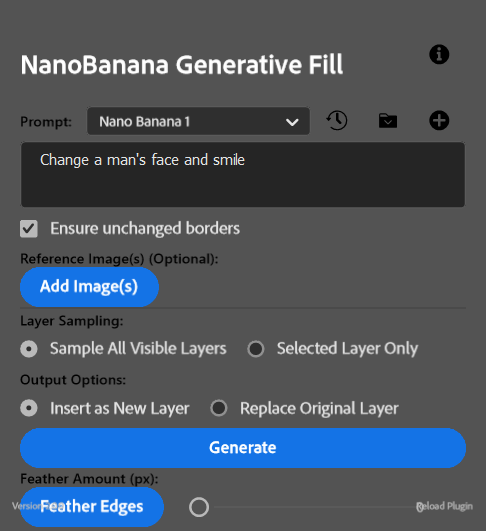 Nano Banana Generative Fill v2.0.0 下载 – PS AI生成填充增强插件（需自备…）